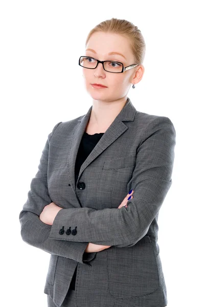 Portrait of beautiful young business woman — Stock Photo, Image