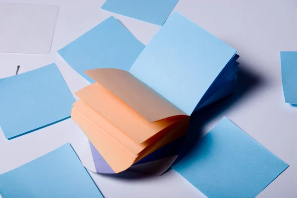 Paper records lying on a light background — Stock Photo, Image