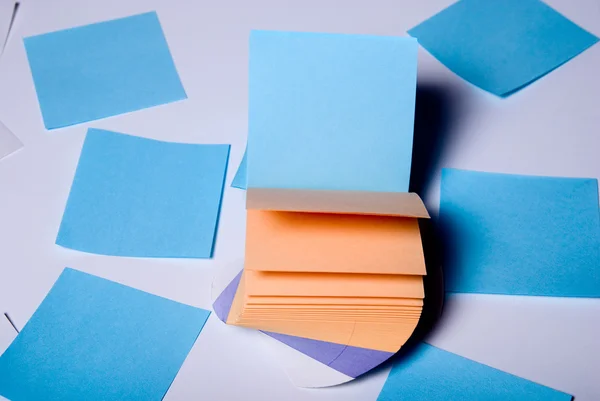 Paper records lying on a light background — Stock Photo, Image