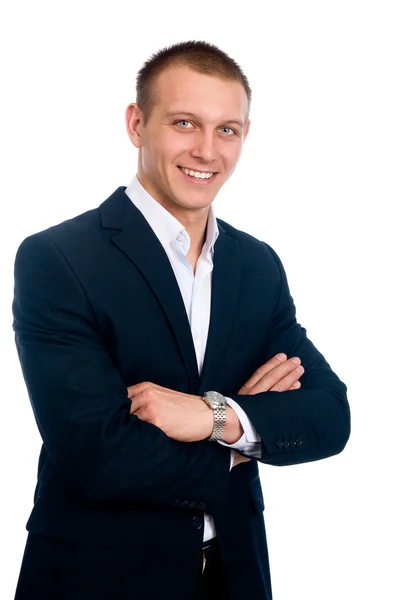 Portrait of a smiling young businessman — Stock Photo, Image