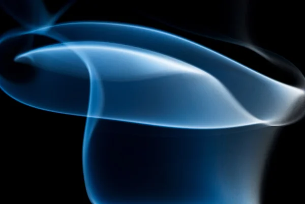 Blurred blue vorticity of smoke — Stock Photo, Image