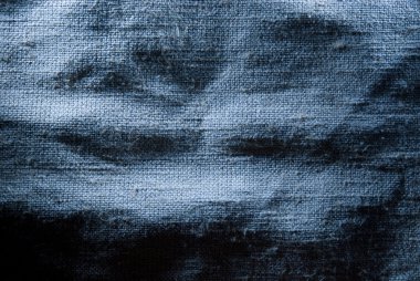 Nane mavi çuval bezi doku arka plan bez