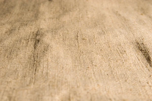 Buruşuk tuval çuval bezi doku arka planı için yalan — Stok fotoğraf
