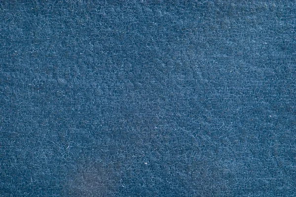 背景旧蓝色皮革含小裂纹 — 图库照片