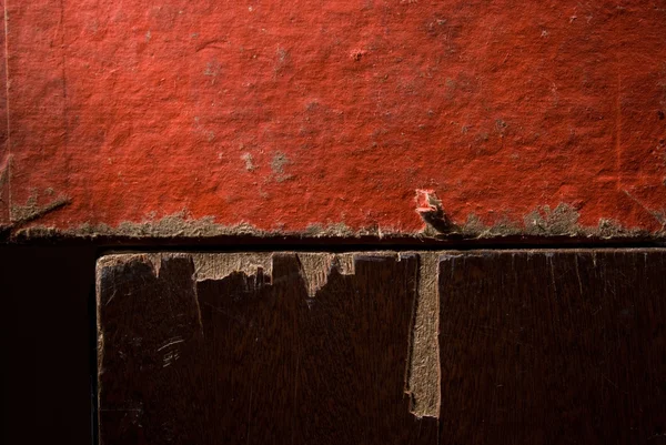 Fond de deux vieilles boîtes de couleurs rouge et marron — Photo