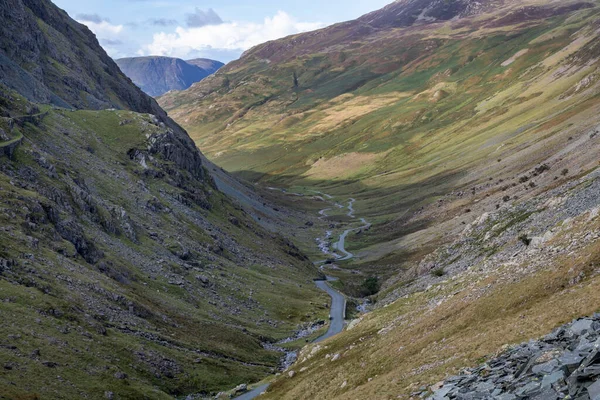 Lado Oeste Del Paso Honister Mirando Hacia Oeste Desde Cumbre —  Fotos de Stock