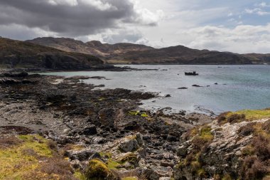 Toskavaig Körfezi 'nde Gökyüzü Yarımadası' nda