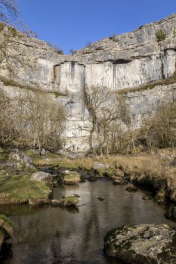Malham Beck dikey formatlı Malham Koyu