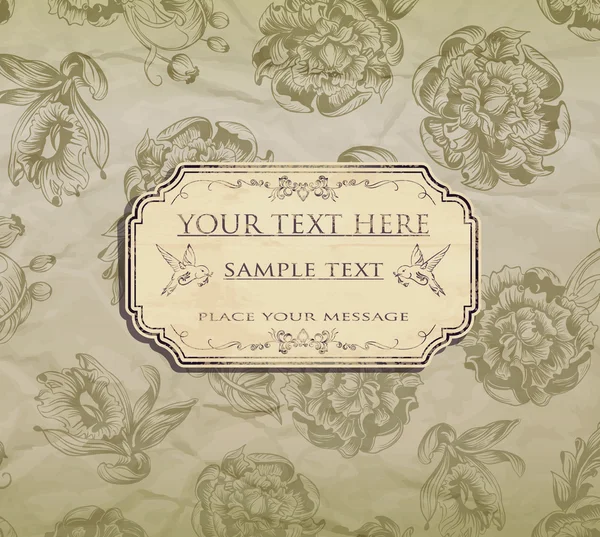 Vintage card Stock Vector