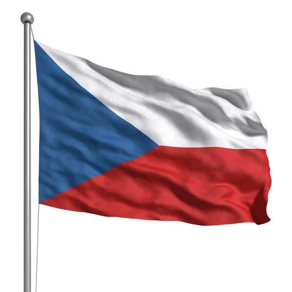 Vlag van de Tsjechische Republiek — Stockfoto