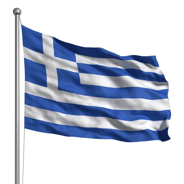 Hellas 'flagg – stockfoto