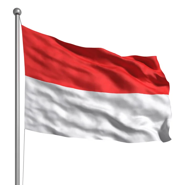 Indonesiens flagga — Stockfoto