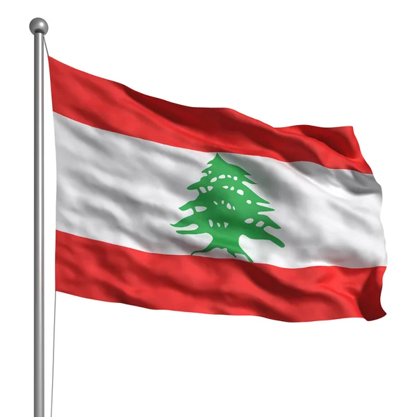 Bandera de lebanón — Foto de Stock