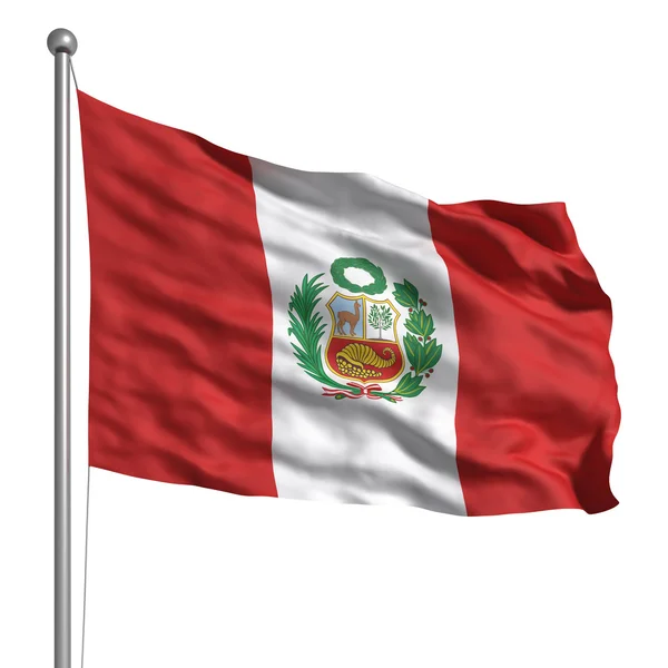 Bandera del Perú —  Fotos de Stock