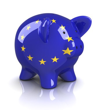 Piggy Bank -European Union clipart