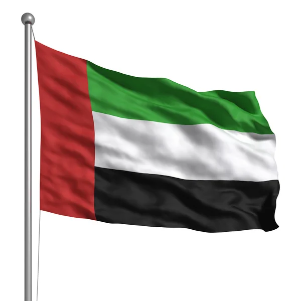 Flagga av förenade araber emirat — Stockfoto