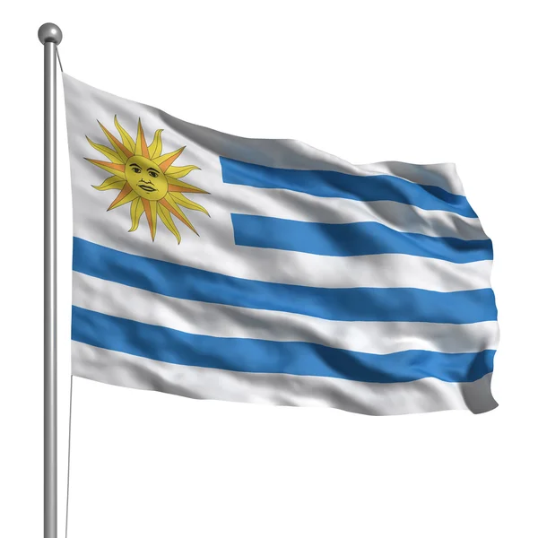 Vlag van uruguay — Stockfoto