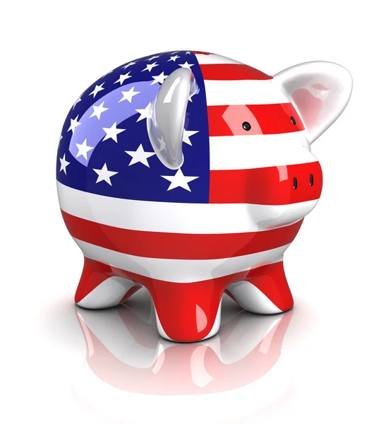 Piggy bank - usa — Zdjęcie stockowe