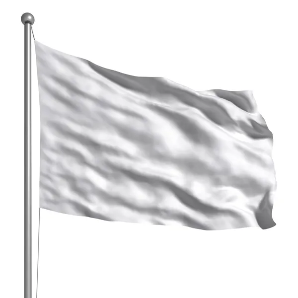 Witte vlag — Stockfoto