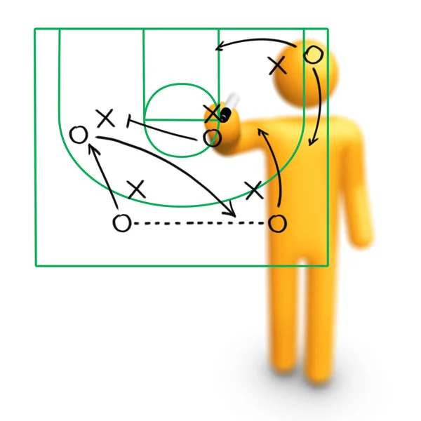 Basketbal strategie — Stockfoto