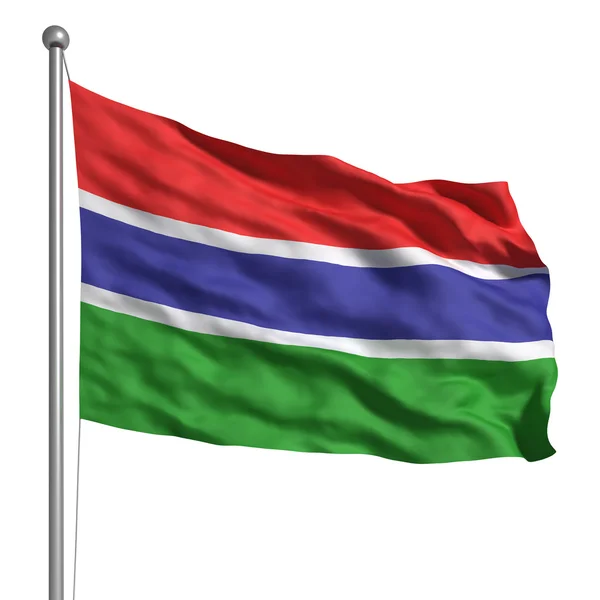 Flag of The Gambia — Stock Photo, Image