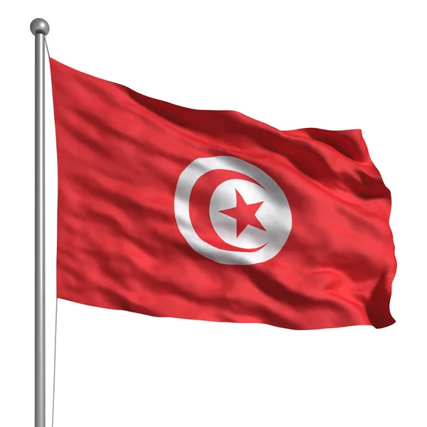 Bandera de Túnez — Foto de Stock
