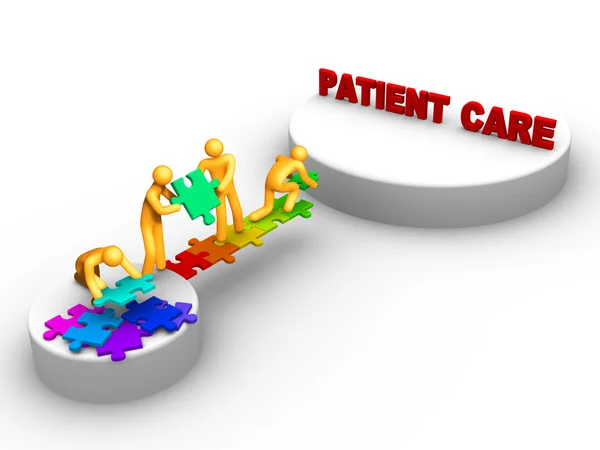 Team work for patient care — Stock Photo, Image