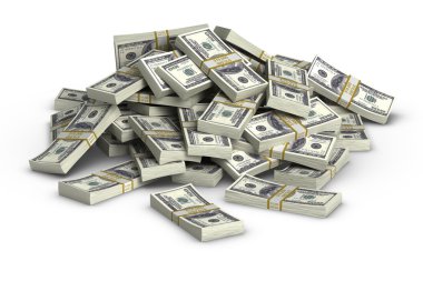 100 dolar yığını