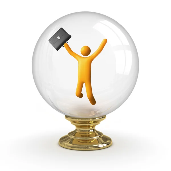 Crystal ball - zakelijk succes — Stockfoto