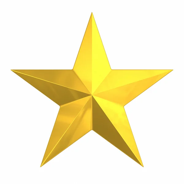 Escovado estrela de ouro — Fotografia de Stock