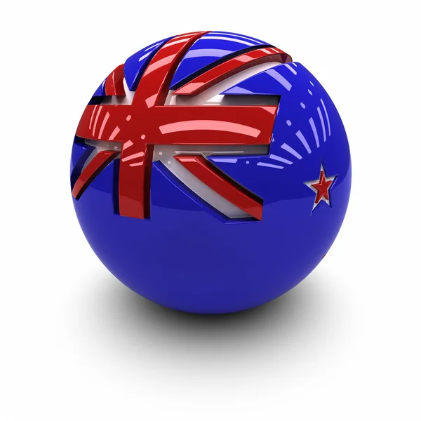 Vlajka nového ZEALAND — Stock fotografie