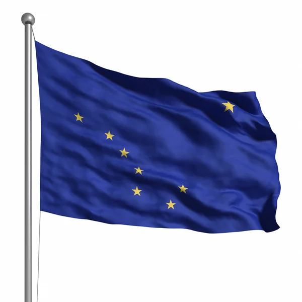 Alaszka zászlaja — Stock Fotó