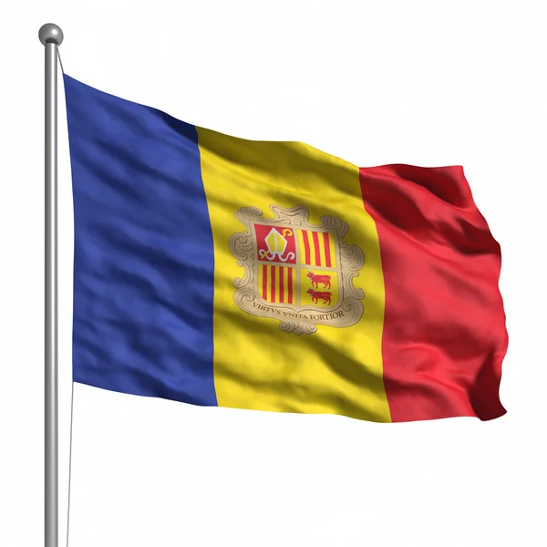 Flag of Andorra — Stock Photo, Image