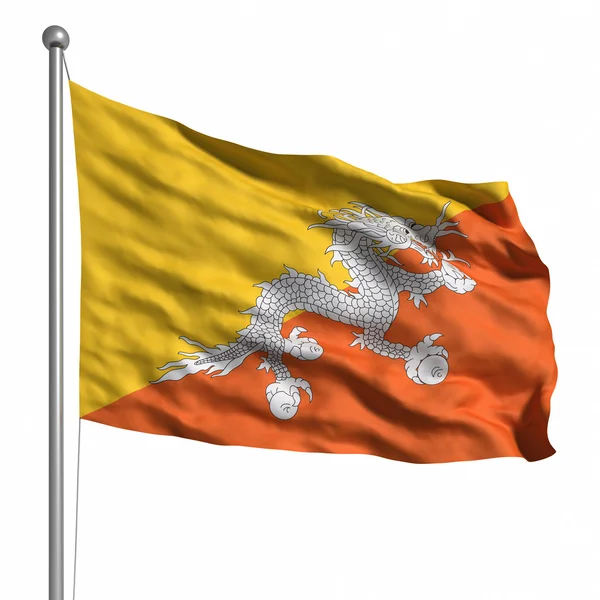 Bandeira do Butão — Fotografia de Stock