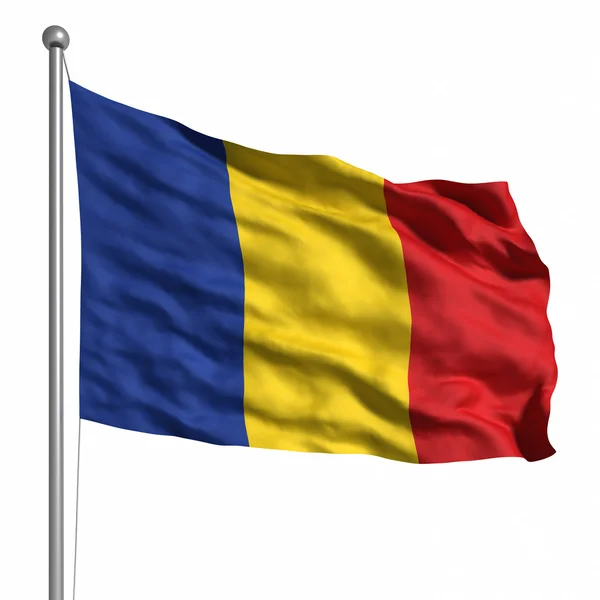 Flagga Tchad — Stockfoto