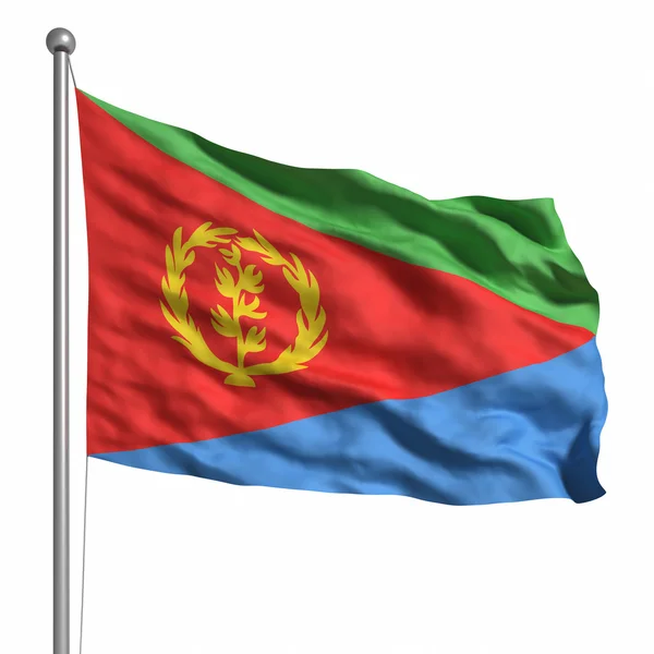 Флаг Эритреи — стоковое фото