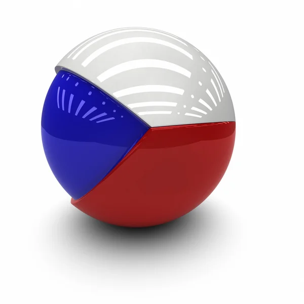 Vlag van de Tsjechische Republiek — Stockfoto