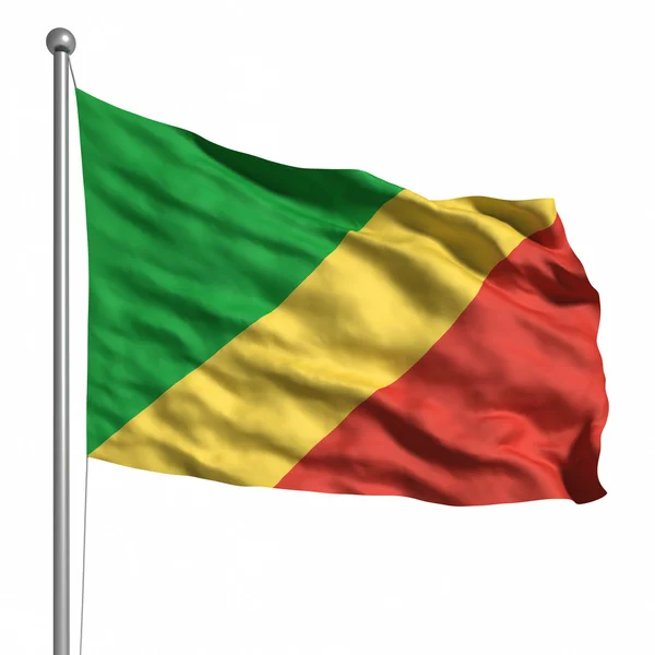 Flagge des Kongo — Stockfoto