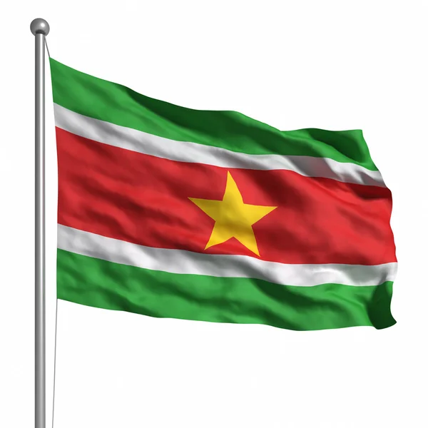 Bandera de surinam — Foto de Stock