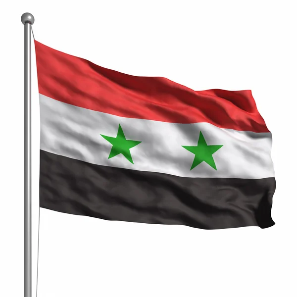 Flagge von Syrien — Stockfoto