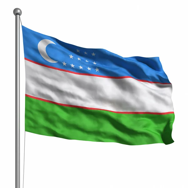 Flagge Usbekistans — Stockfoto