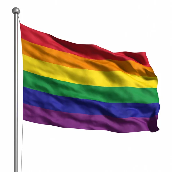 Gay Pride - Rainbow Flag — Stock Photo, Image