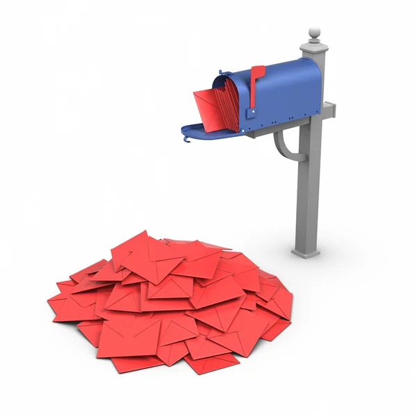 Full Mailbox — Stock Photo, Image