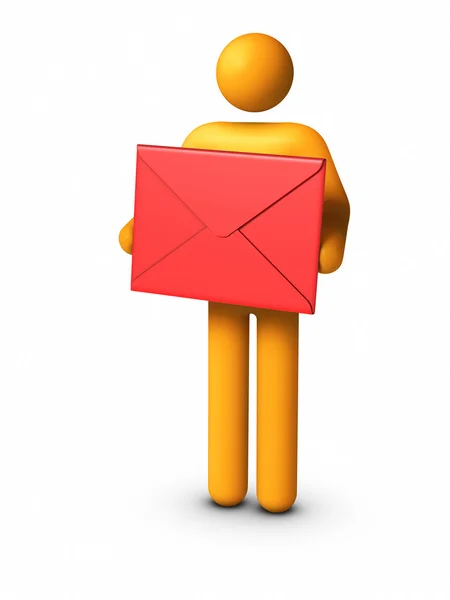 Delivering Envelope — Stock Photo, Image