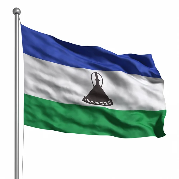 Flagge von lesotho — Stockfoto