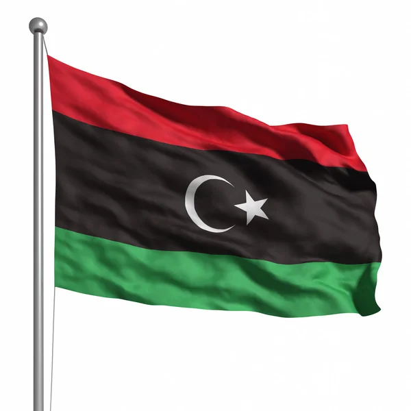 Flagge der libyschen Republik — Stockfoto