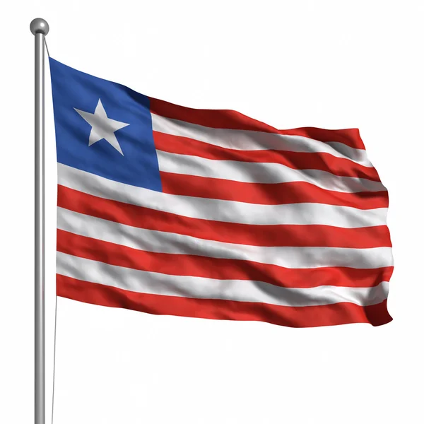 Flagge von Liberia — Stockfoto