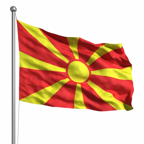 Drapeau de Macédoine — Photo