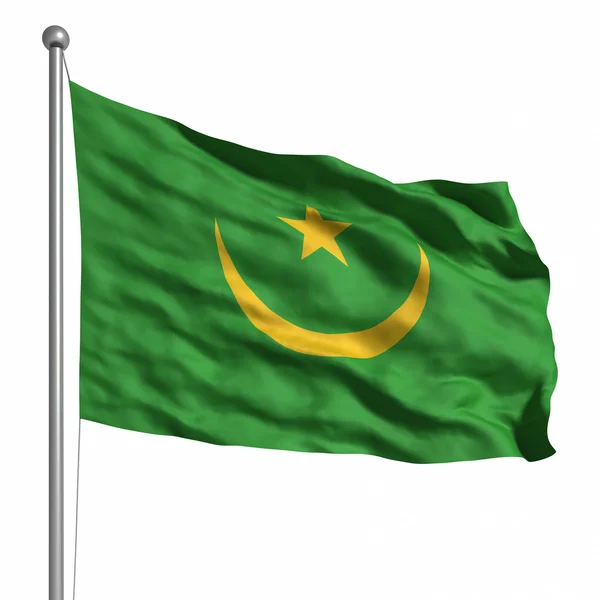 Bandeira de mauritania — Fotografia de Stock