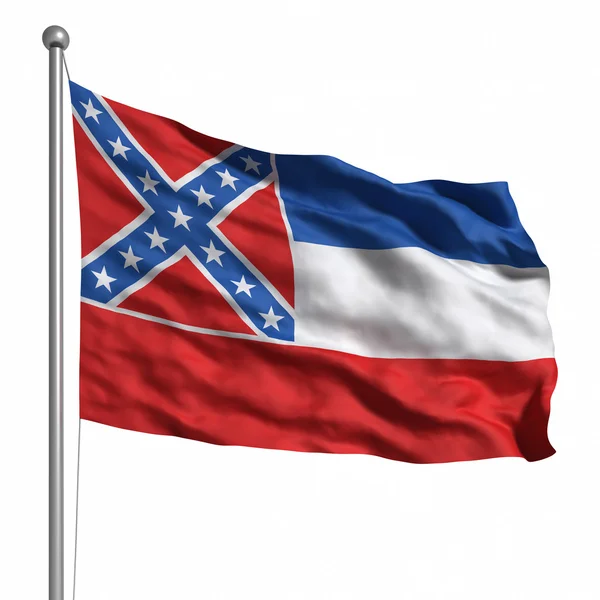 Vlag van mississippi — Stockfoto